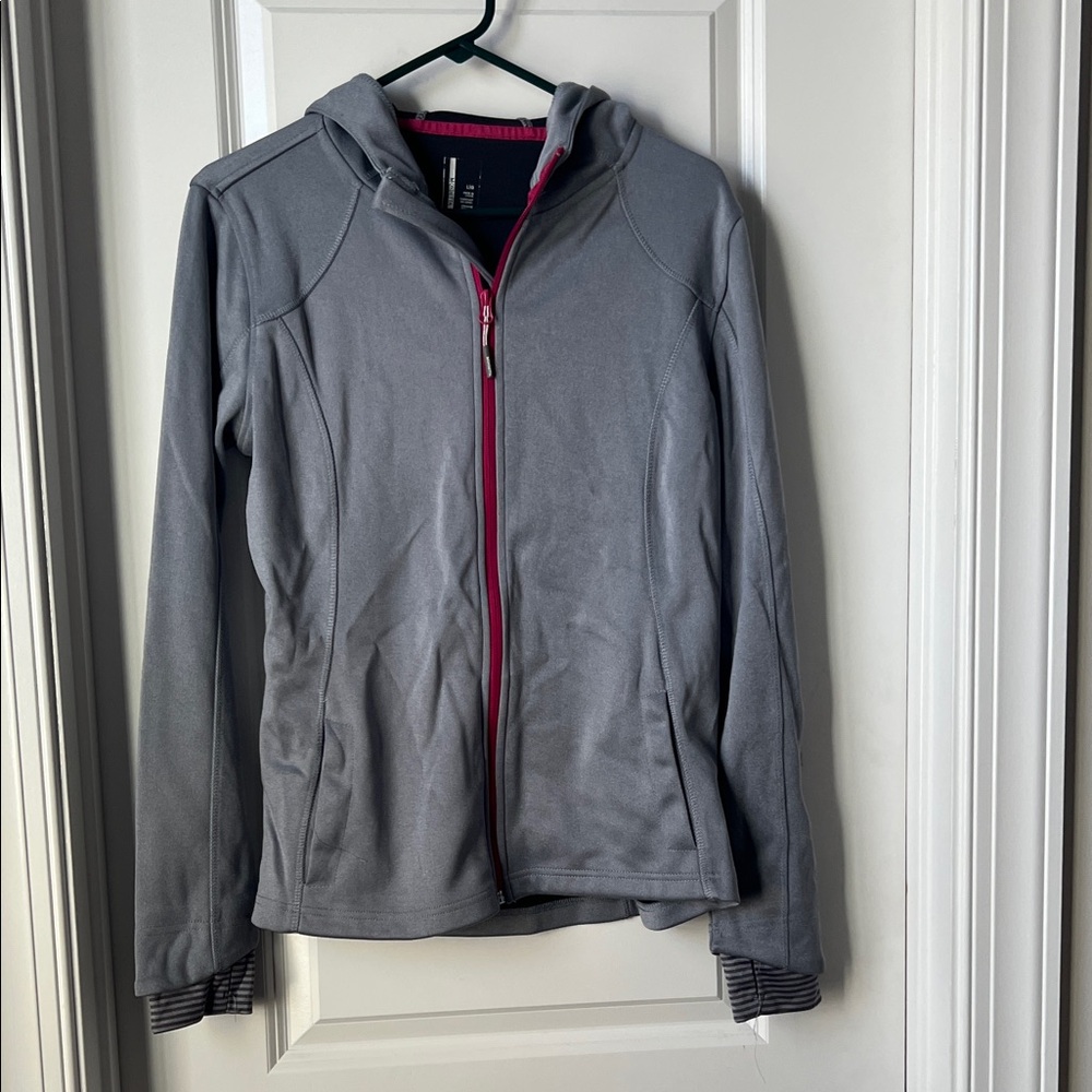 Mondetta Gray Hoodie with Pink Accents